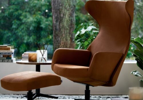 sillon reclinable brown